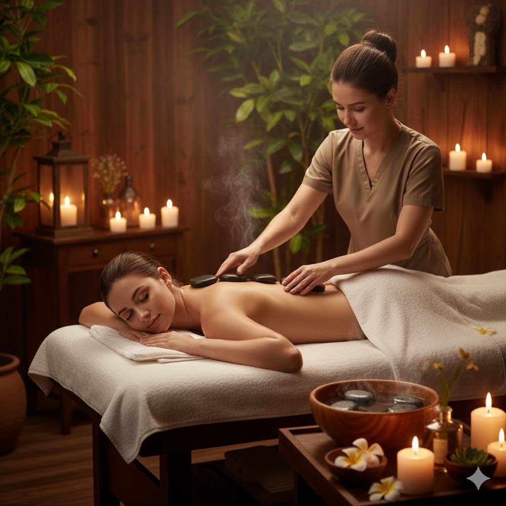 Volkanik Taş Masajı